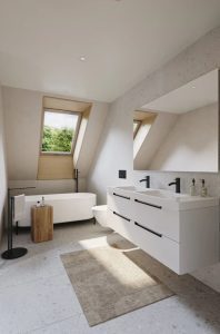 4.5-room duplex apartment with garden and lake view