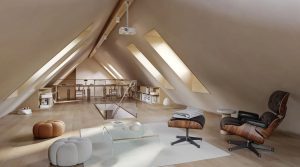 4.5-room duplex apartment with garden and lake view