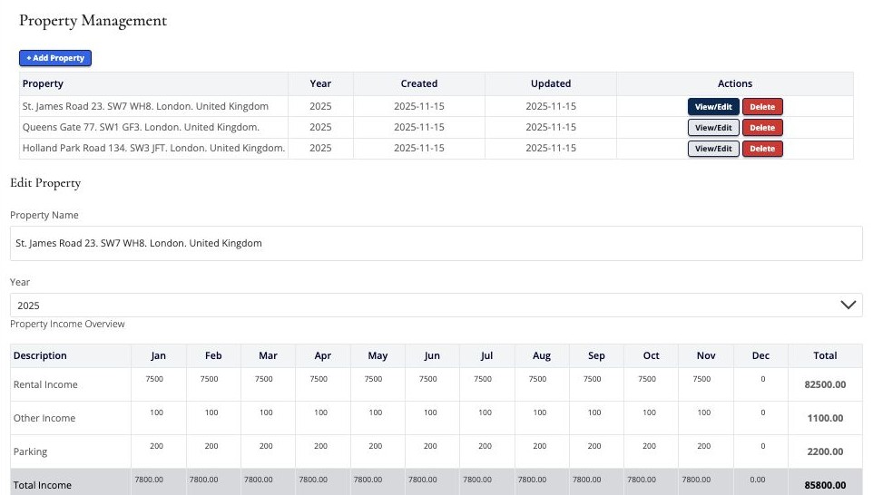 property management form