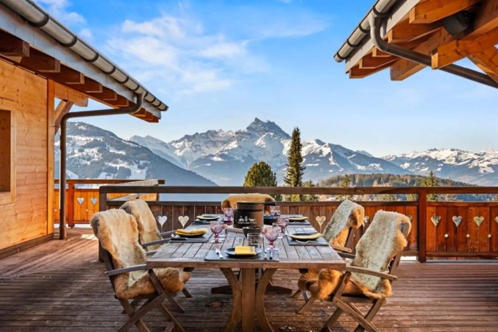 Ski Chalet With Views Of The Alps