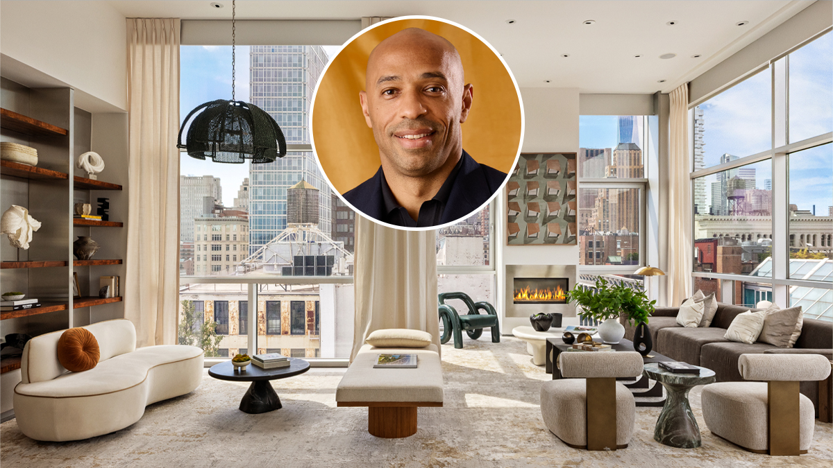 Soccer Legend Thierry Henry Relisted His Sleek N.Y.C. Penthouse for $25 Million