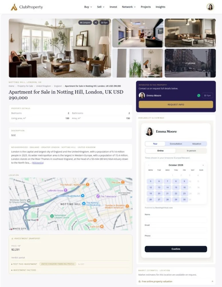 Un ClubProperty incarico immobiliare
