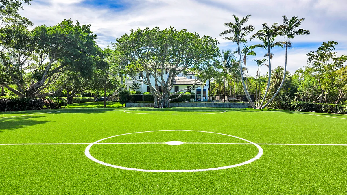 This $19 Million North Palm Beach Estate Built for a Mini-Golf Mogul Has Its Own Soccer Pitch