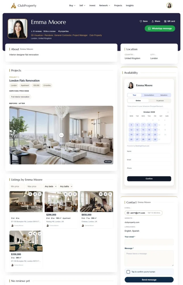 Un ClubProperty profilo professionale